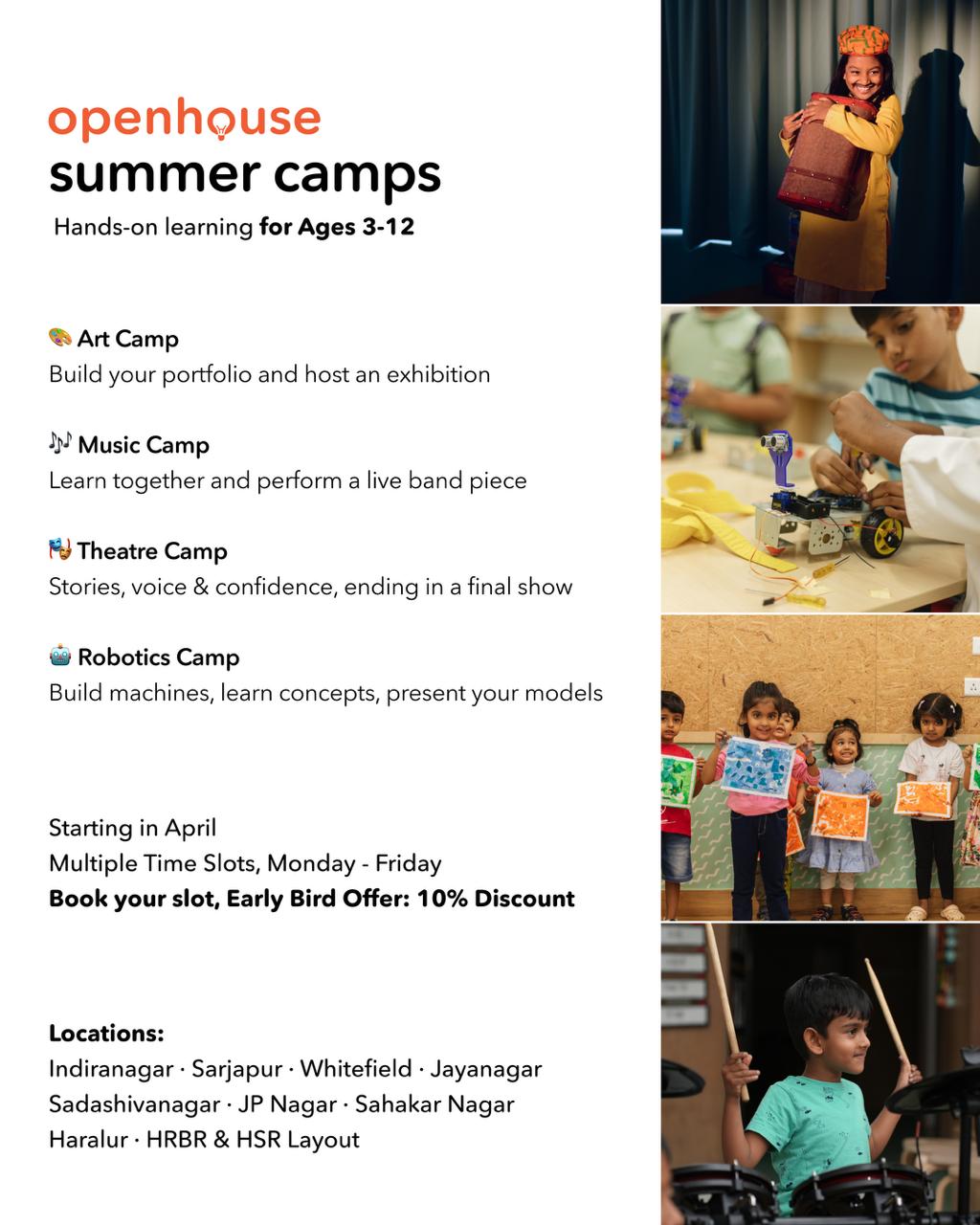 Openhouse Facebook ad: Summer Camp for Kids