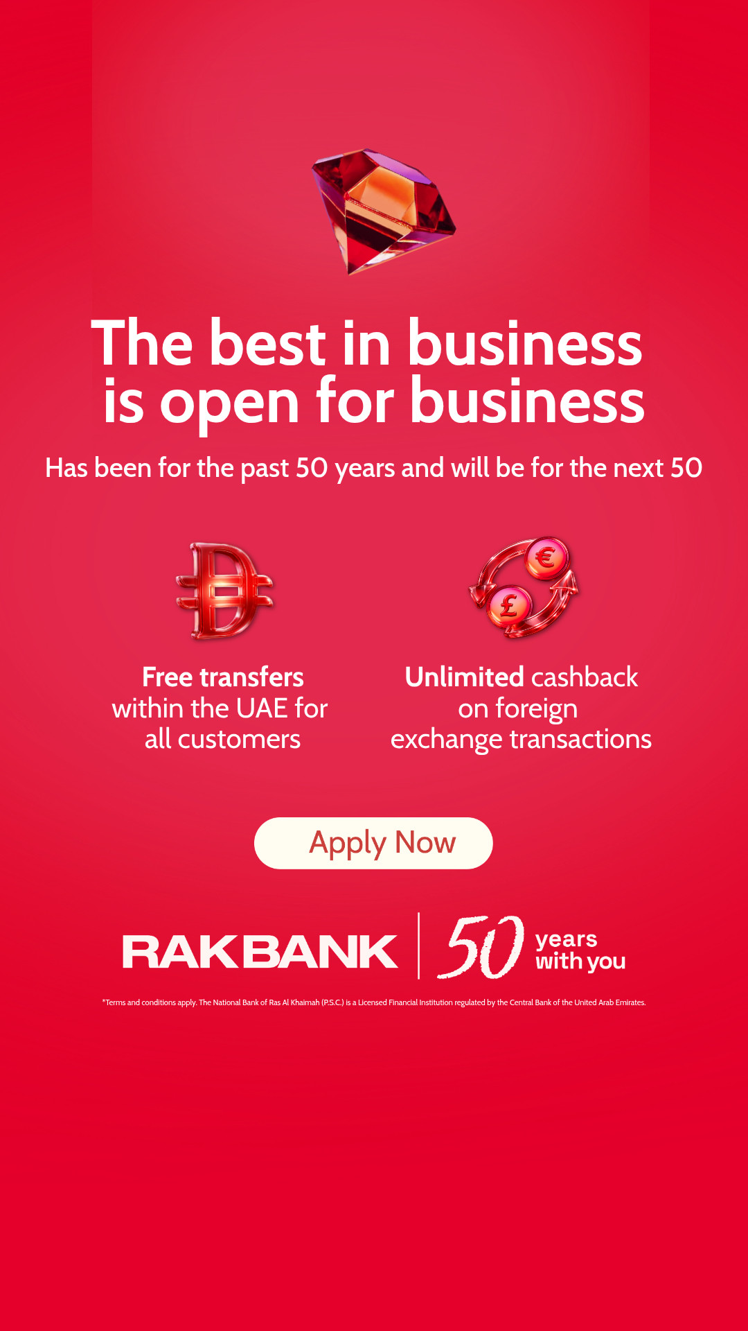 RAKBANK Facebook ad