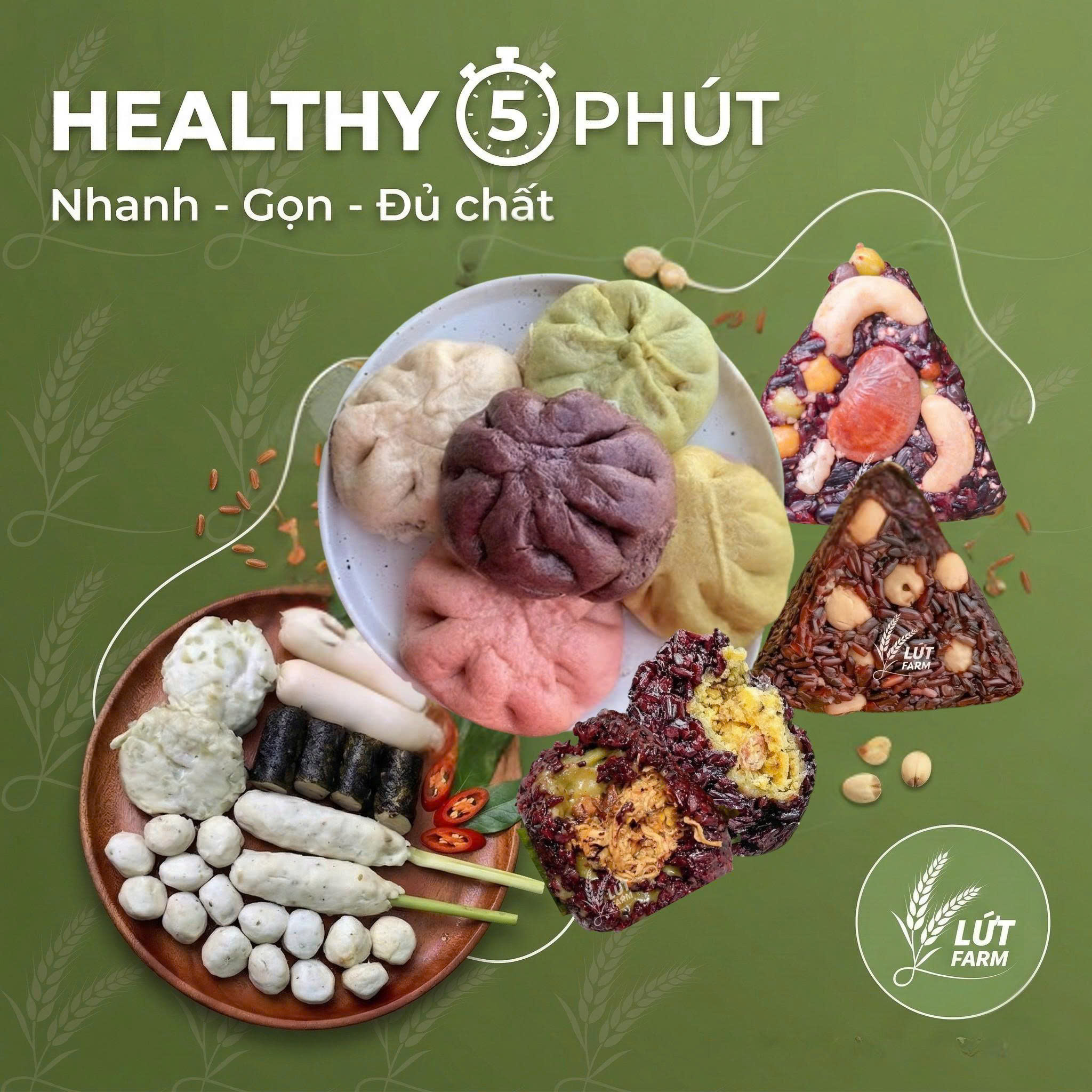 Lứt Farm Thực Phẩm Tốt Cho Sức Khoẻ Facebook ad: COMBO HEALTHY 5 PHÚT, ĂN NGON GỌN NHẸ…