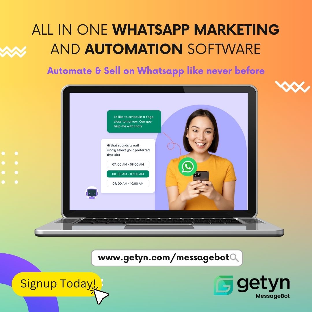 Getyn Facebook ad: All In One Whats app Marketing Software | Signup