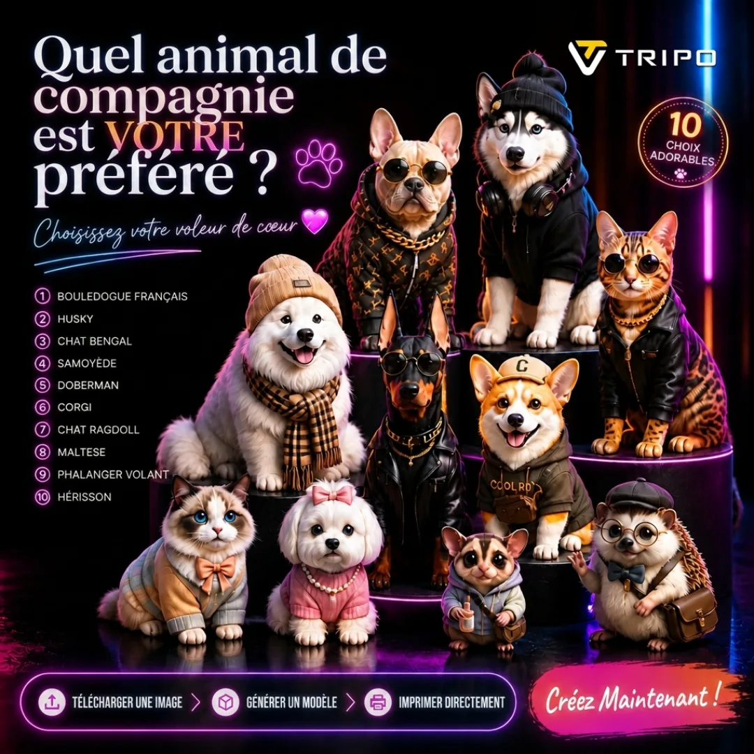 Tripo AI FR Facebook ad