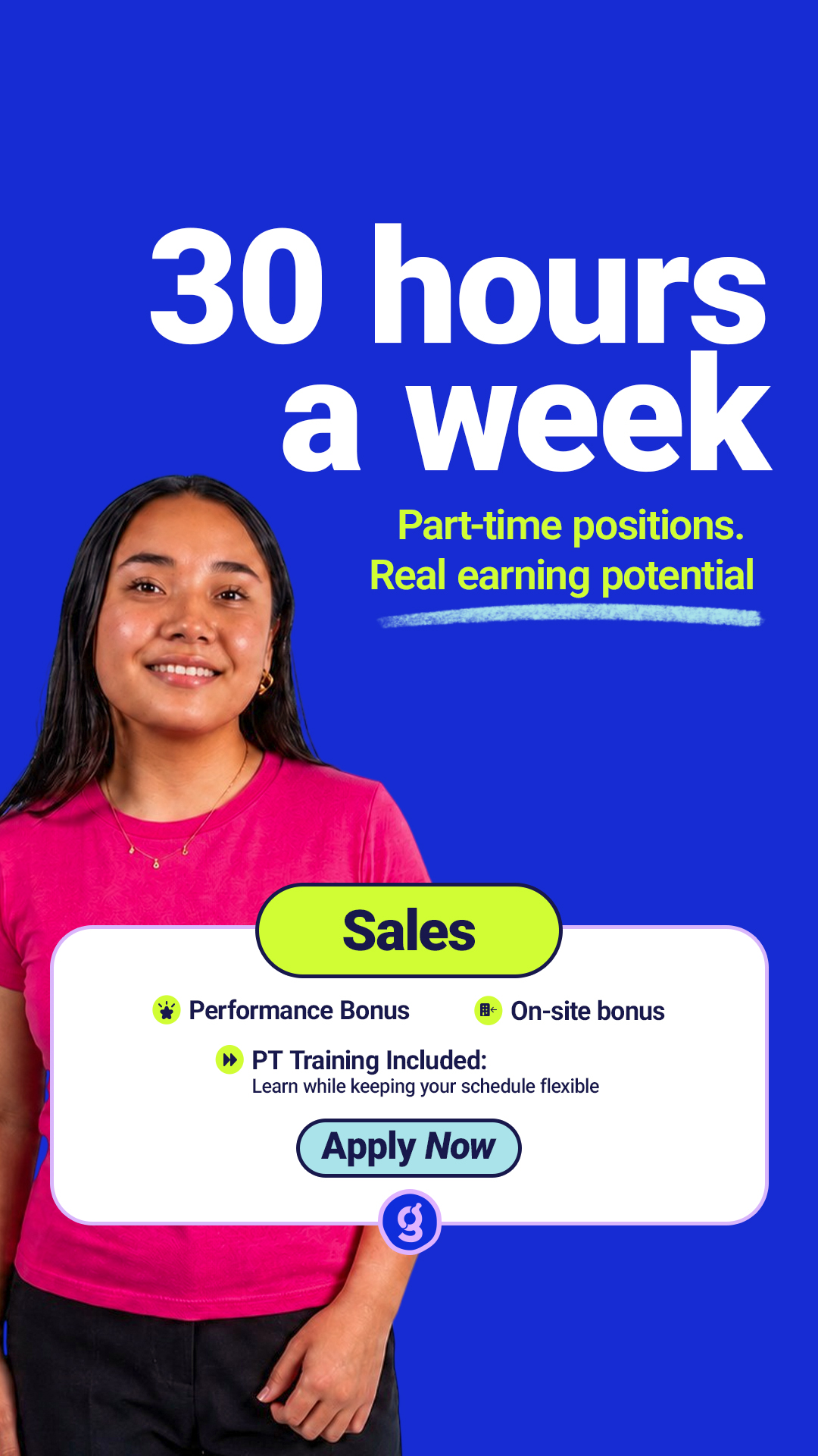The Office Gurus Facebook ad: 30 hours a week