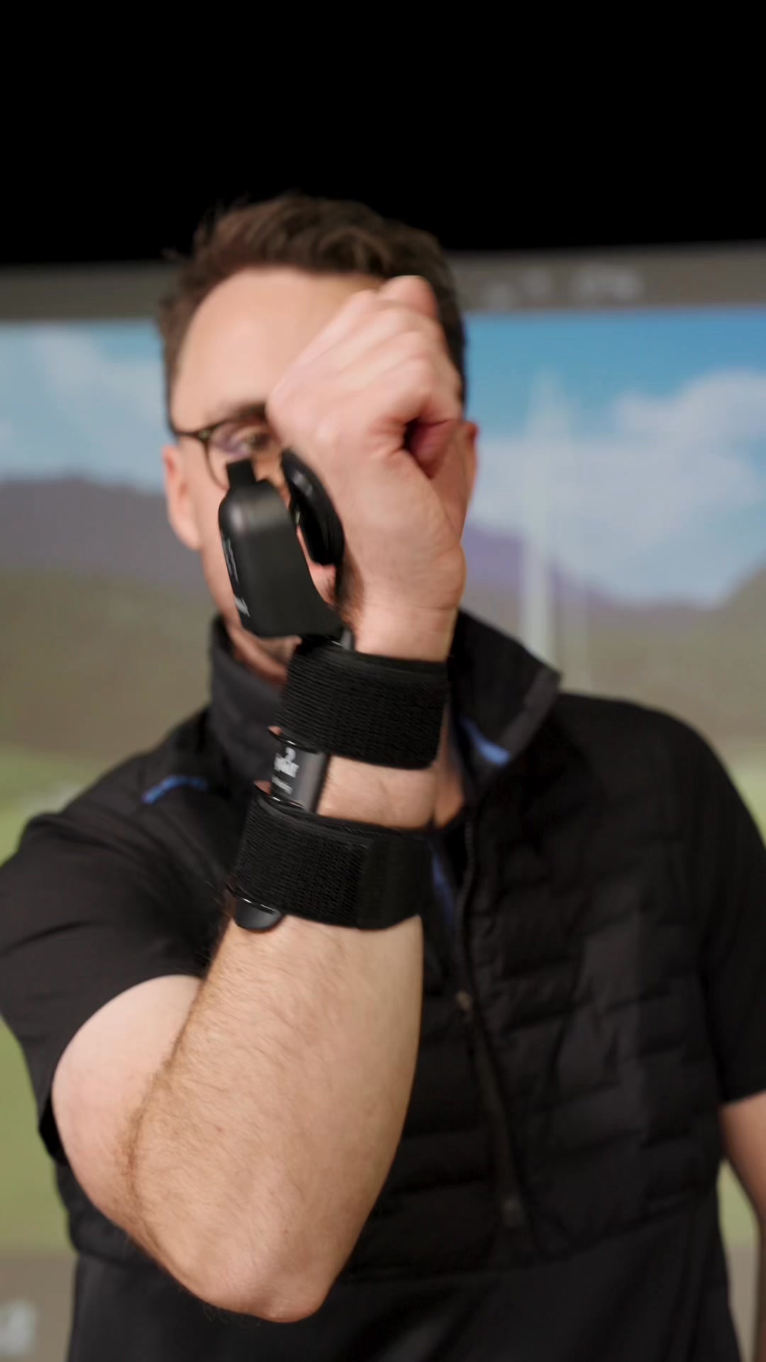 WhyGolf Facebook ad: Stop Guessing. Train Your Wrists.