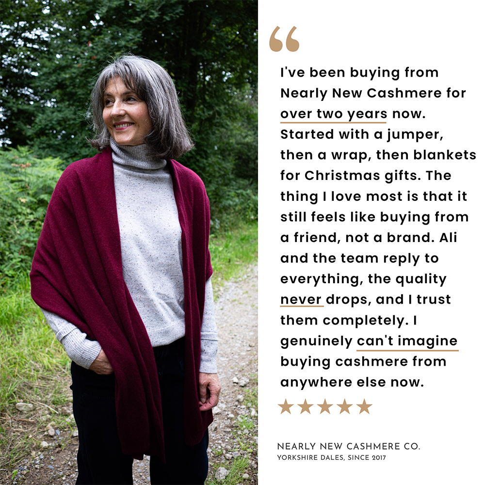 Nearly New Cashmere Co. Facebook ad