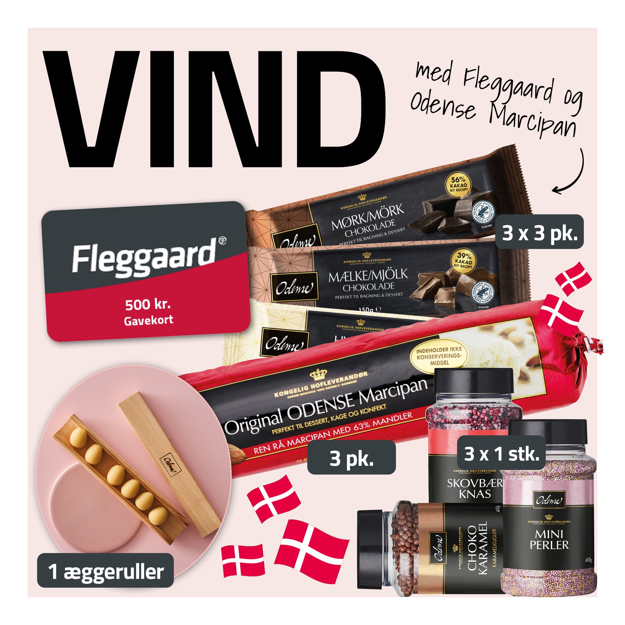 Fleggaard Facebook ad: Vind et påske-bagekit fra Odense Marcipan & et…
