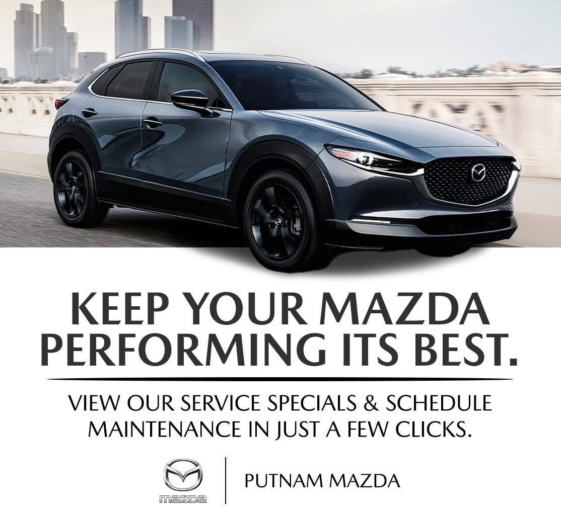 Putnam Mazda Facebook ad: Peak Performance Made Easy.
