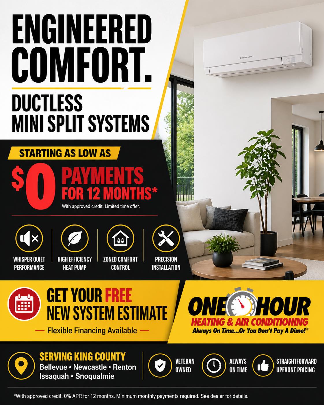 One Hour Heating & Air Conditioning of Newcastle Facebook ad: Expert HVAC Near Me | One Hour Heating & Air Conditioning