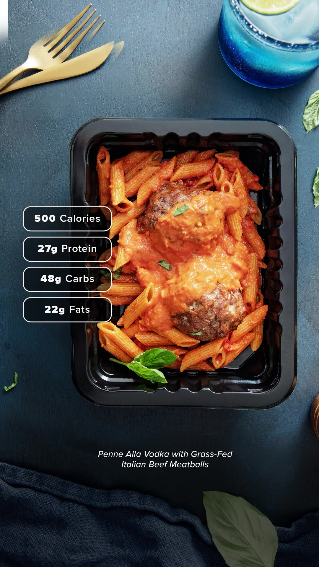 Metabolic Meals Facebook ad: Ready to eat in 3 min!
