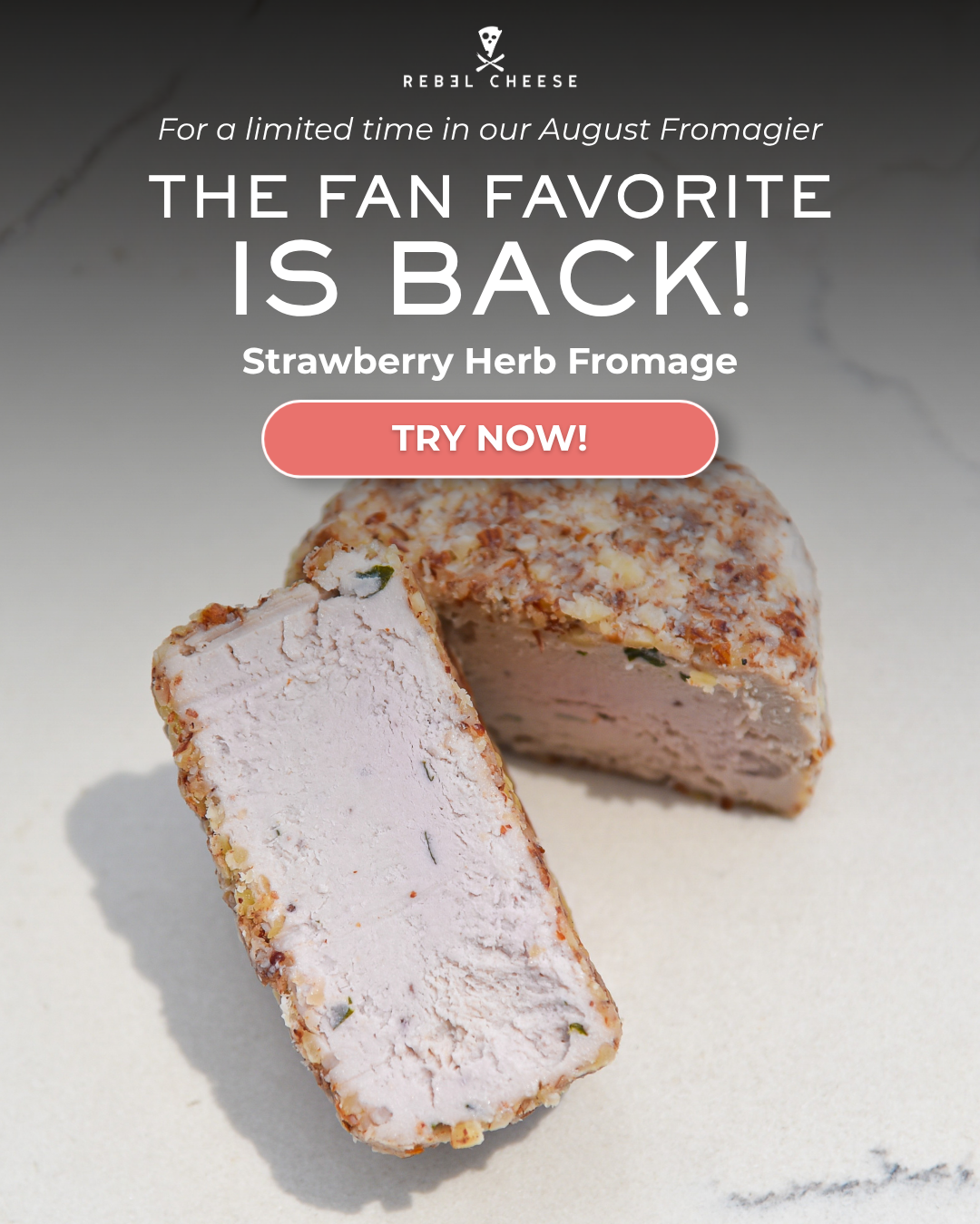 Rebel Cheese Facebook ad