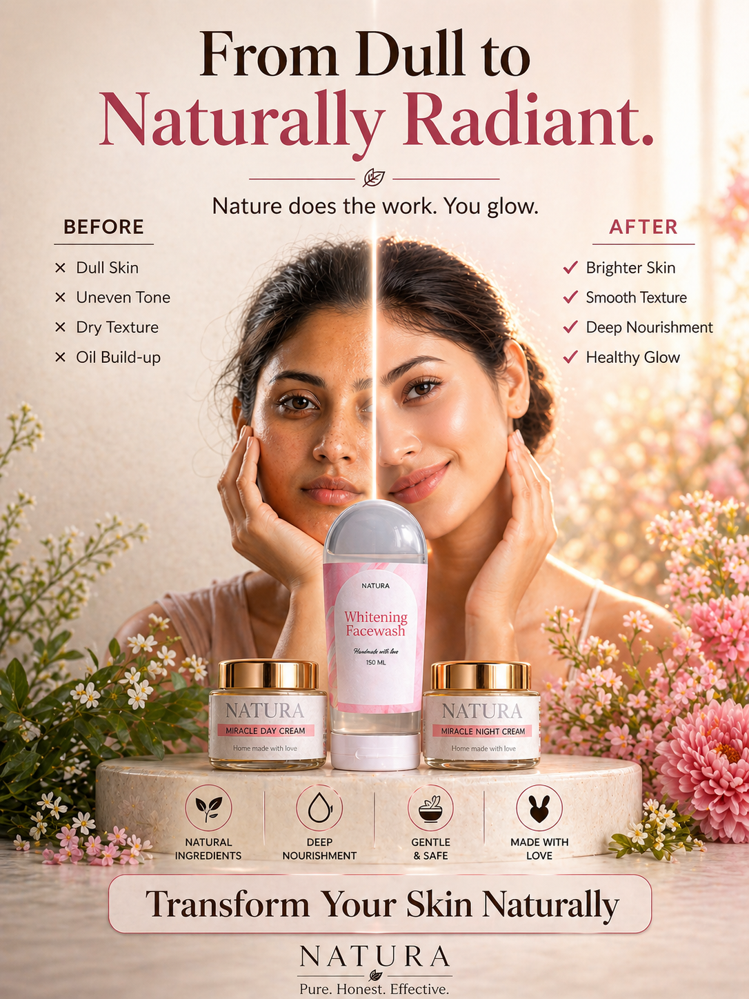 Natura Organic Skincare  Facebook ad