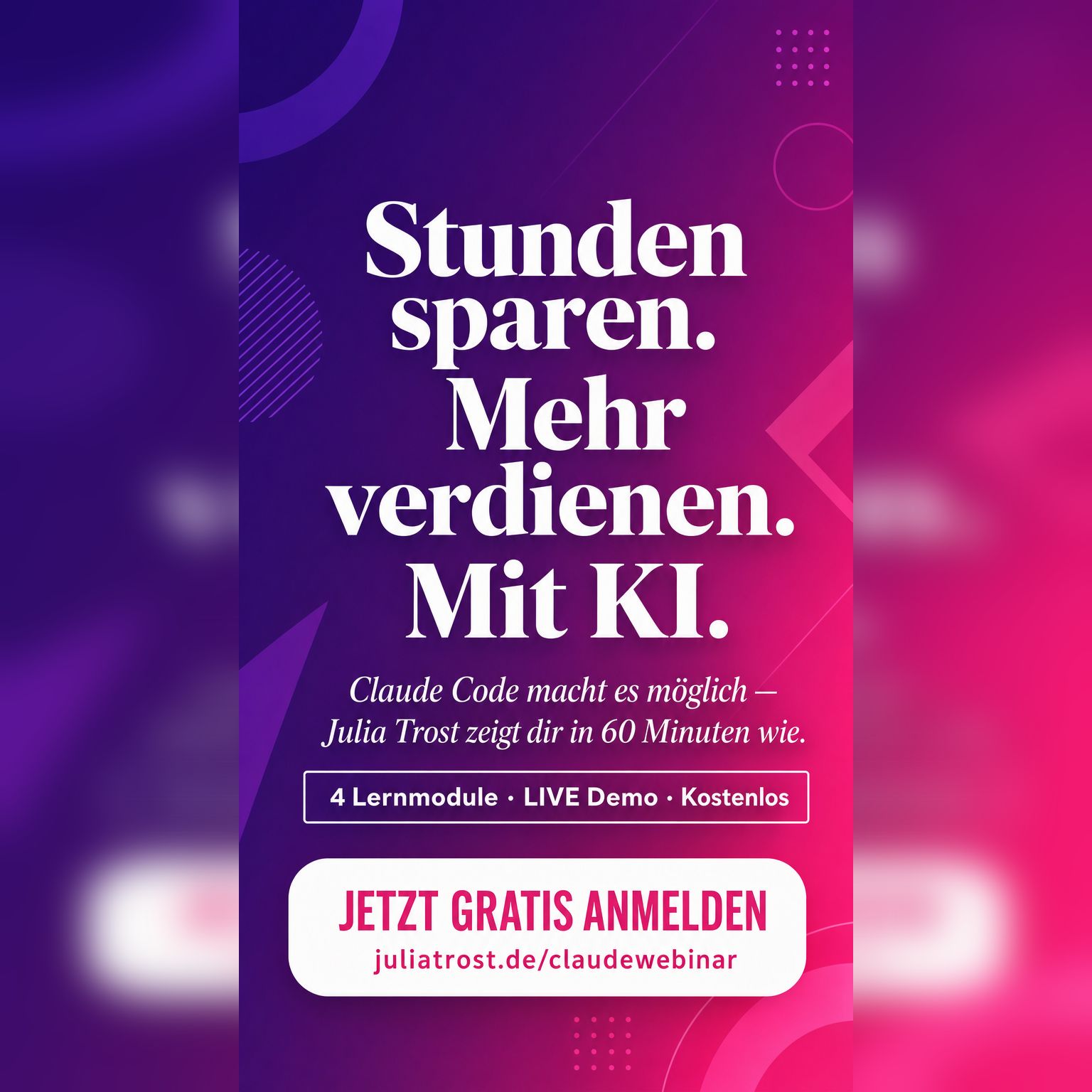 Julia Trost - Online Unternehmensaufbau Facebook ad