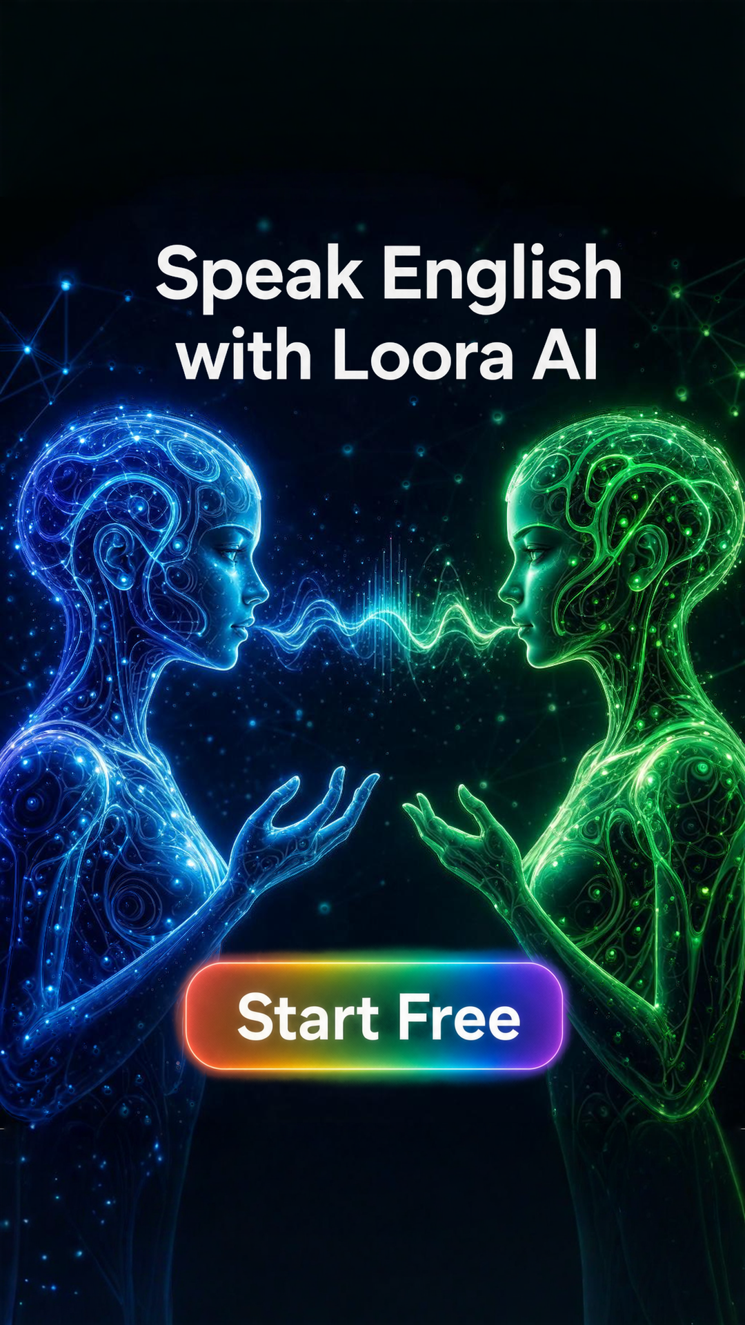 Loora: AI English Tutor Facebook ad