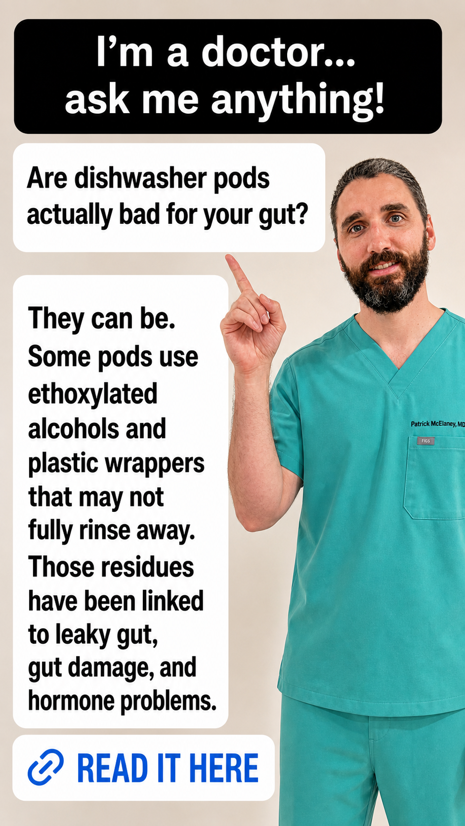Dr. Patrick McElaney MD Facebook ad