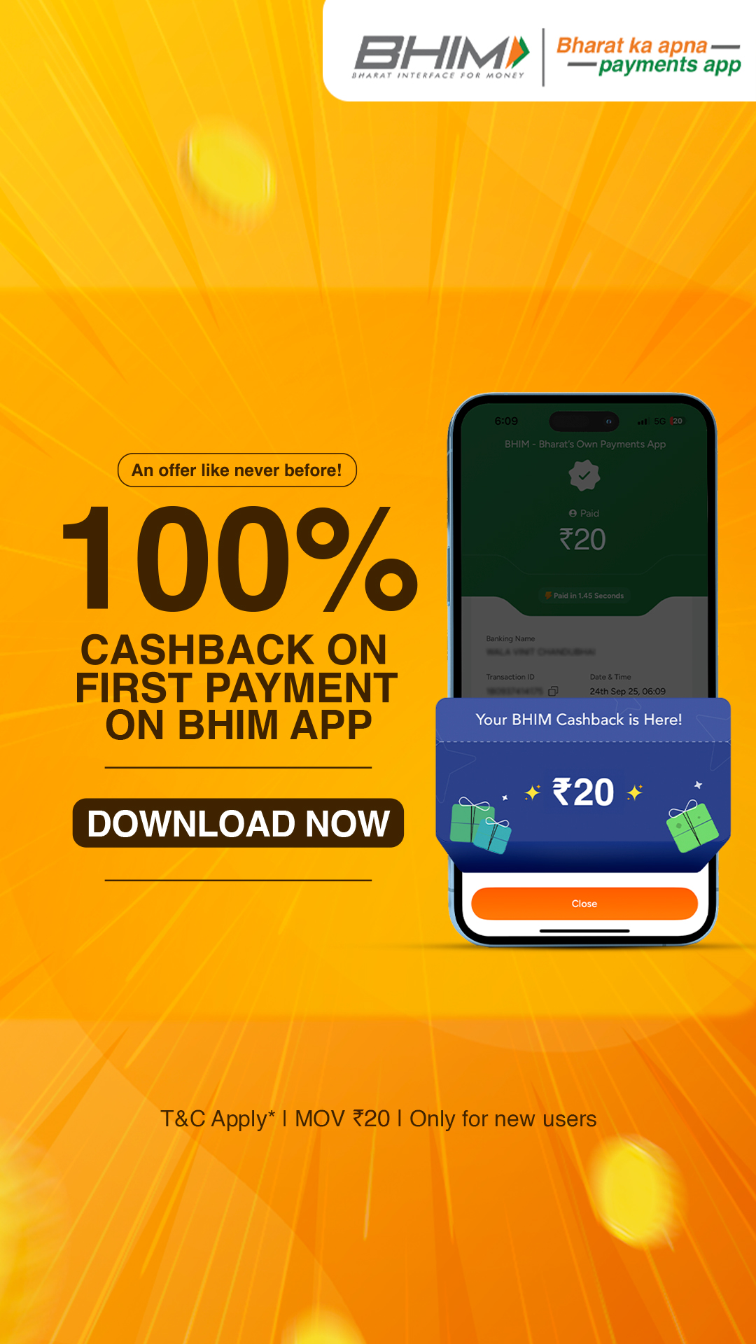 BHIM Facebook ad from Mar 27, 2026