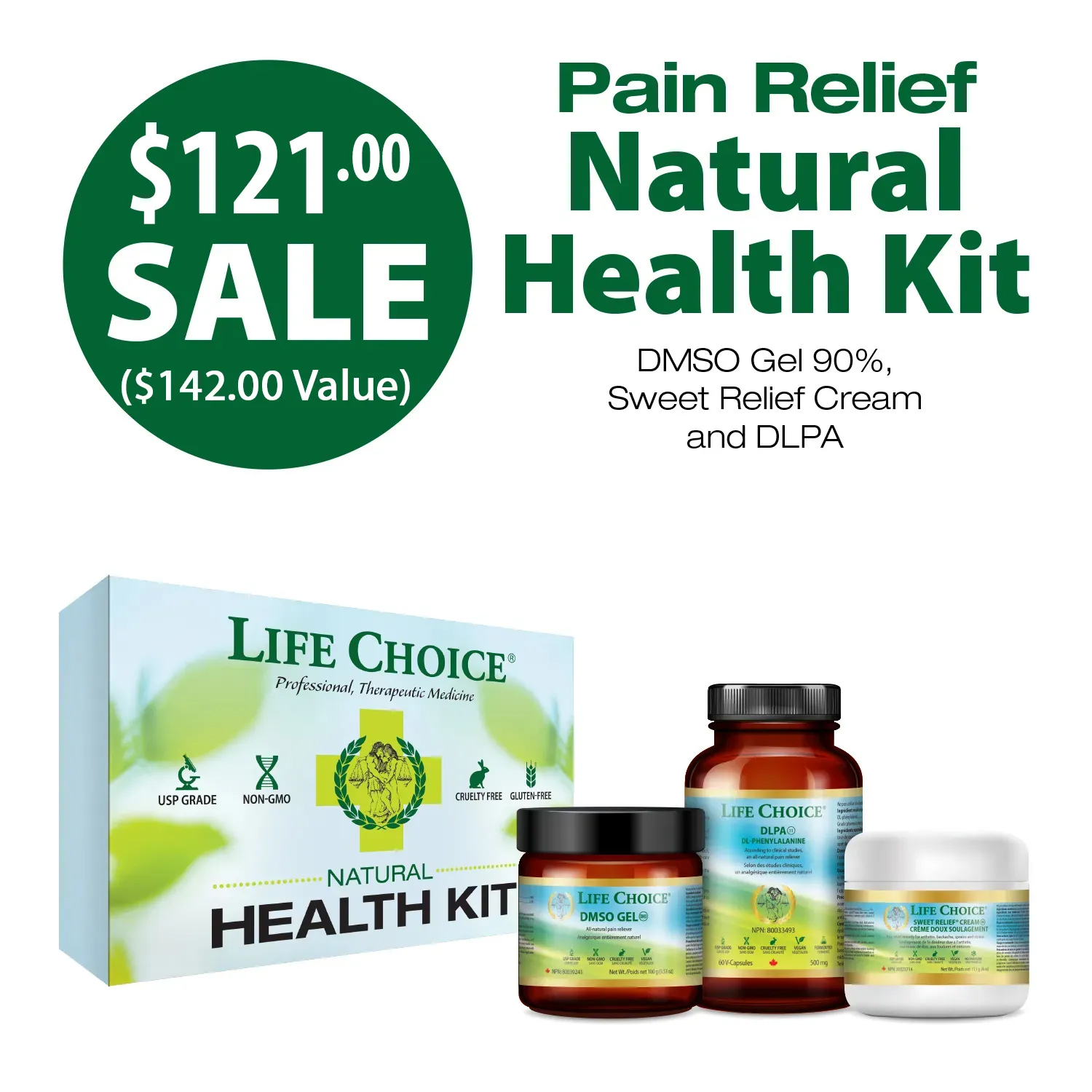 Life Choice Ltd. Facebook ad: Save15% With Life Choice Health Kit Bundles!