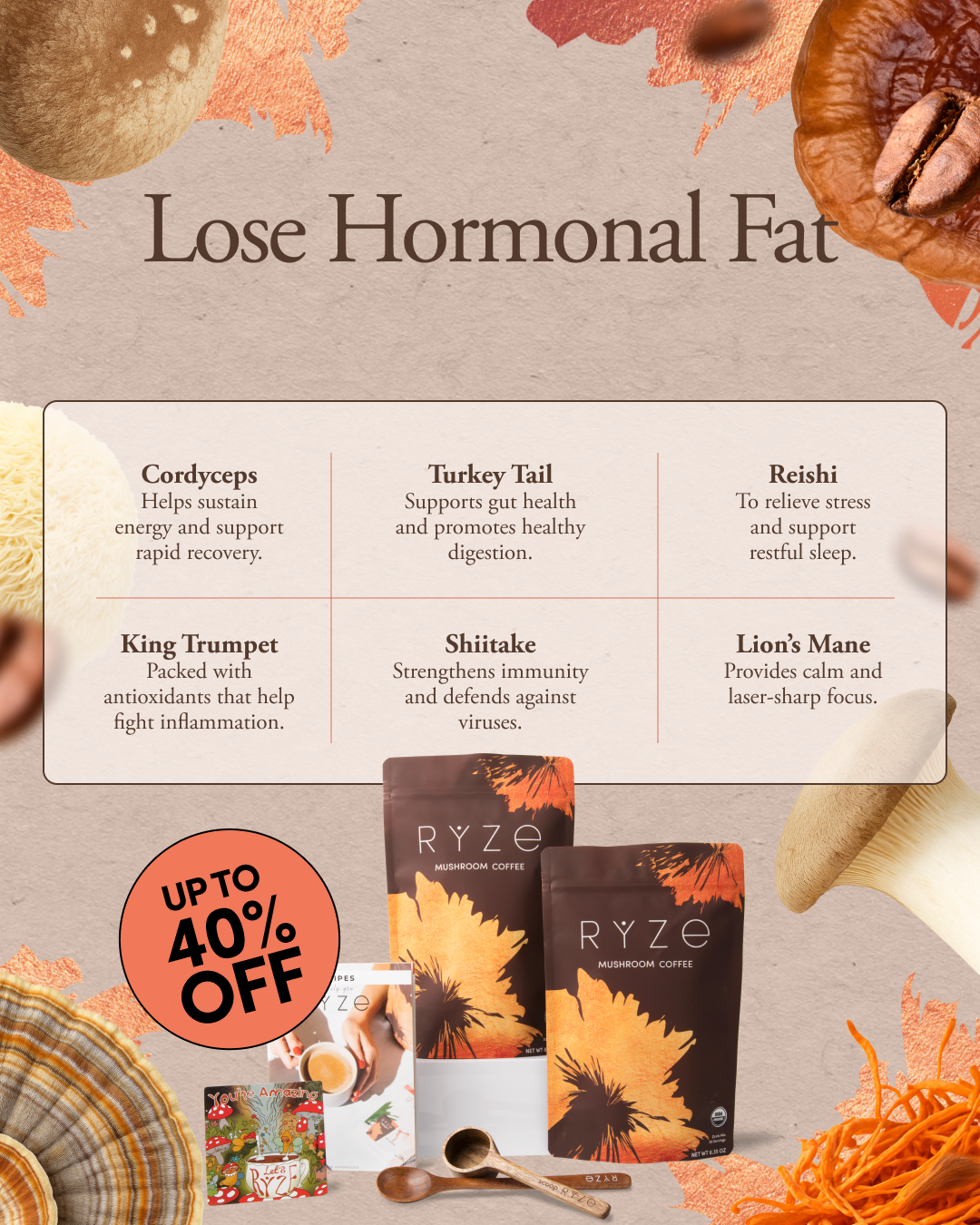 RYZE Superfoods Facebook ad