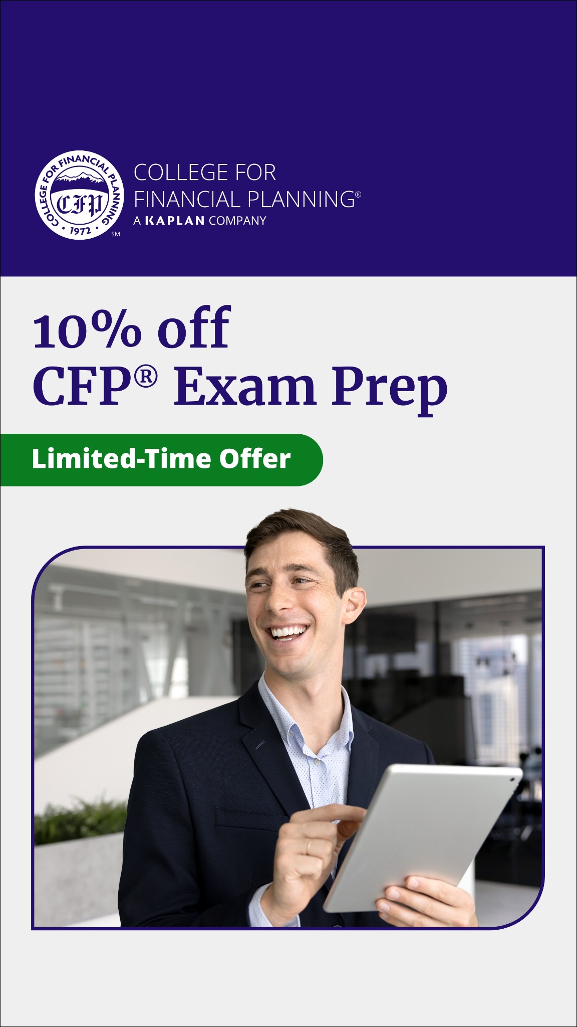 Kaplan Financial Education Facebook ad