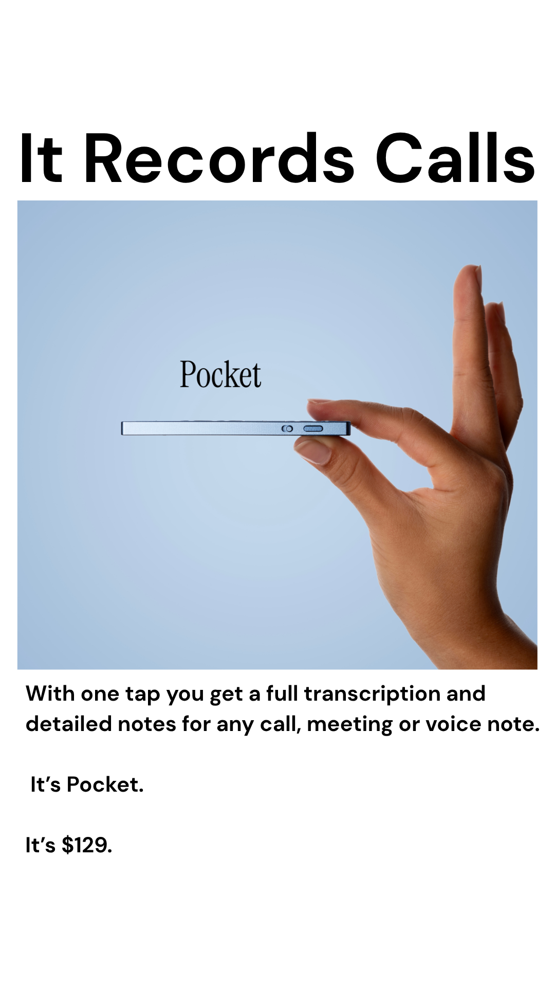 Pocket AI Facebook ad