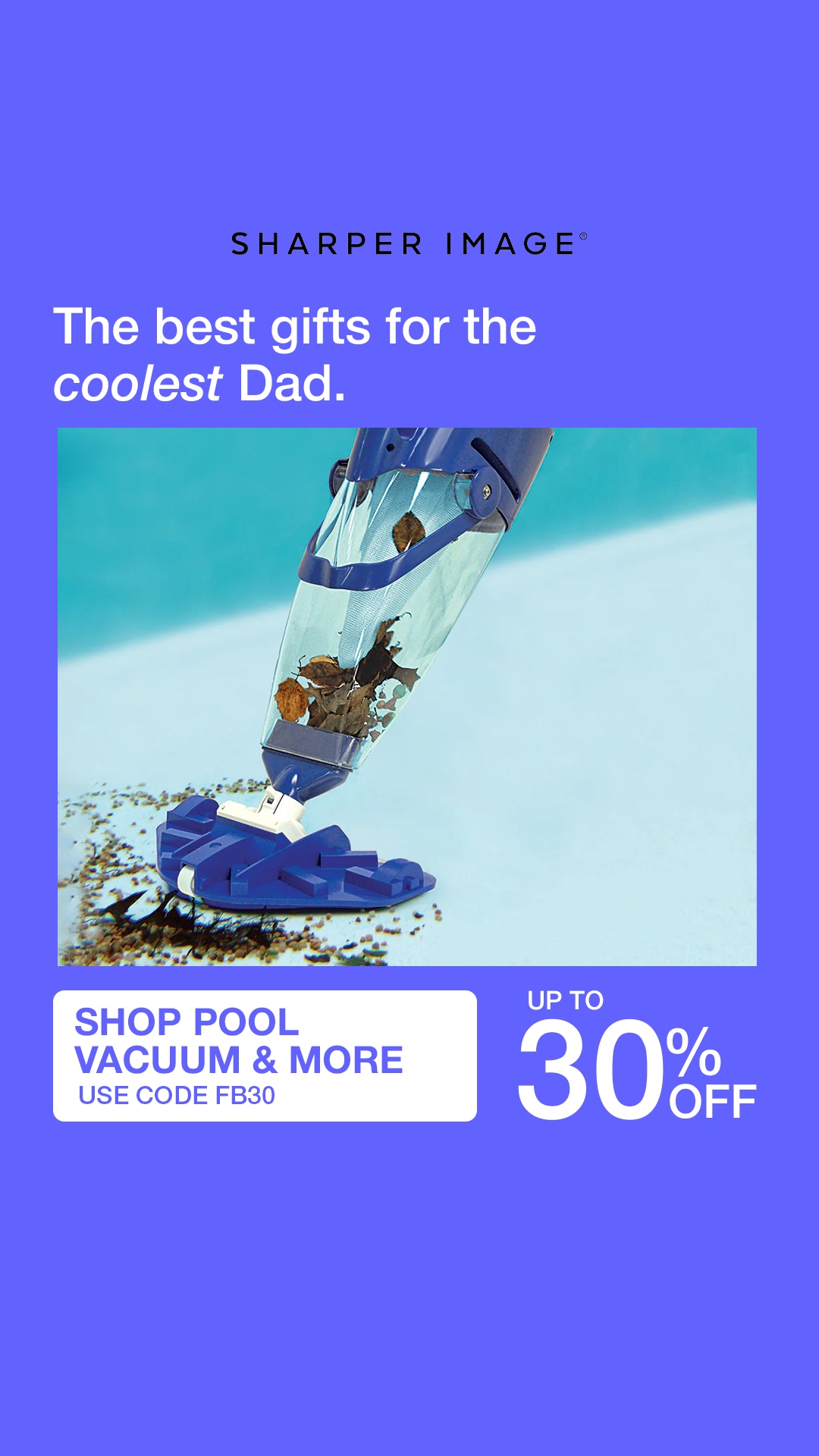 SharperImage.com Facebook ad