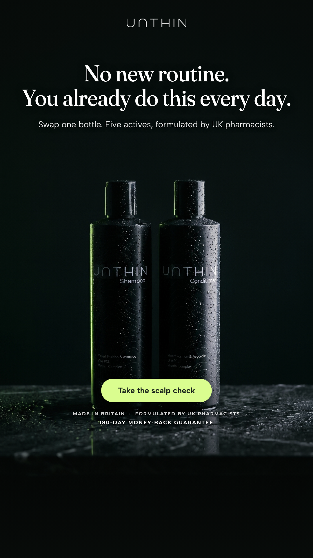 Unthinhair Facebook ad