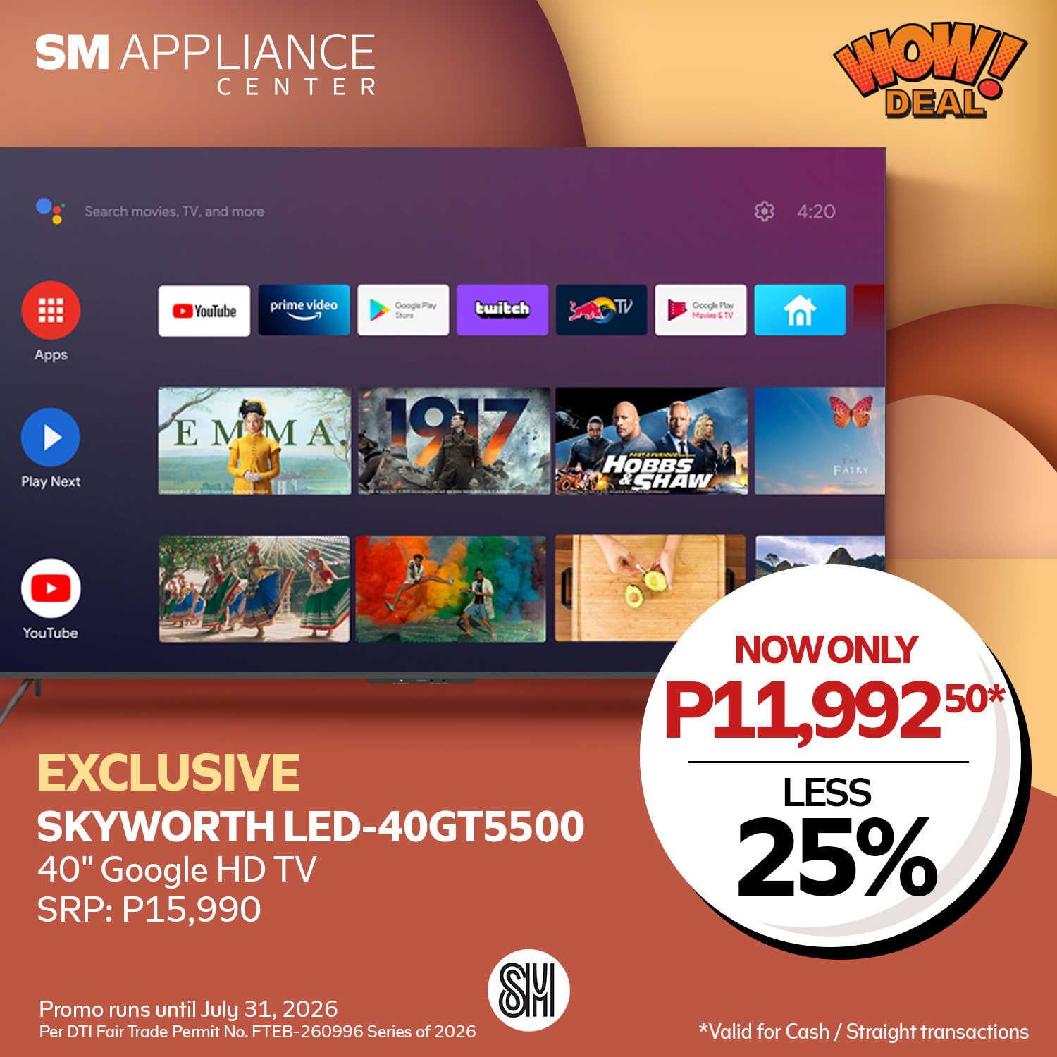 SM Appliance Center Facebook ad
