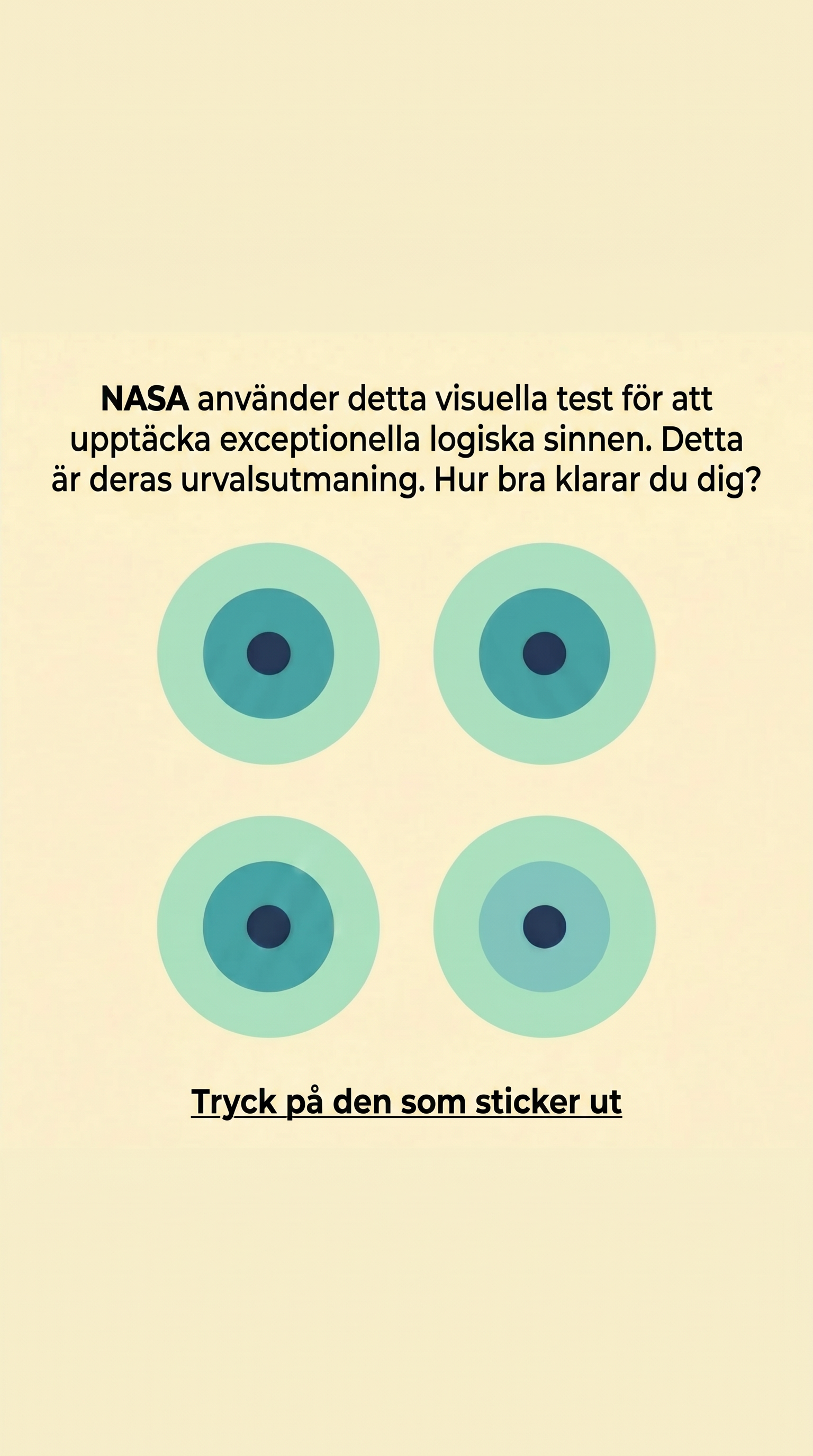 International Brain Test Facebook ad