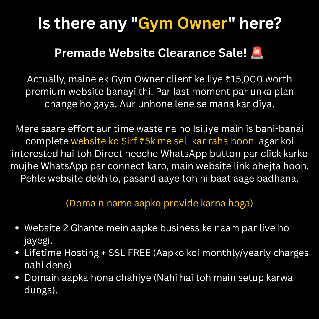 Flaanko Facebook ad: ₹15,000 Premium Website at just ₹5K Today