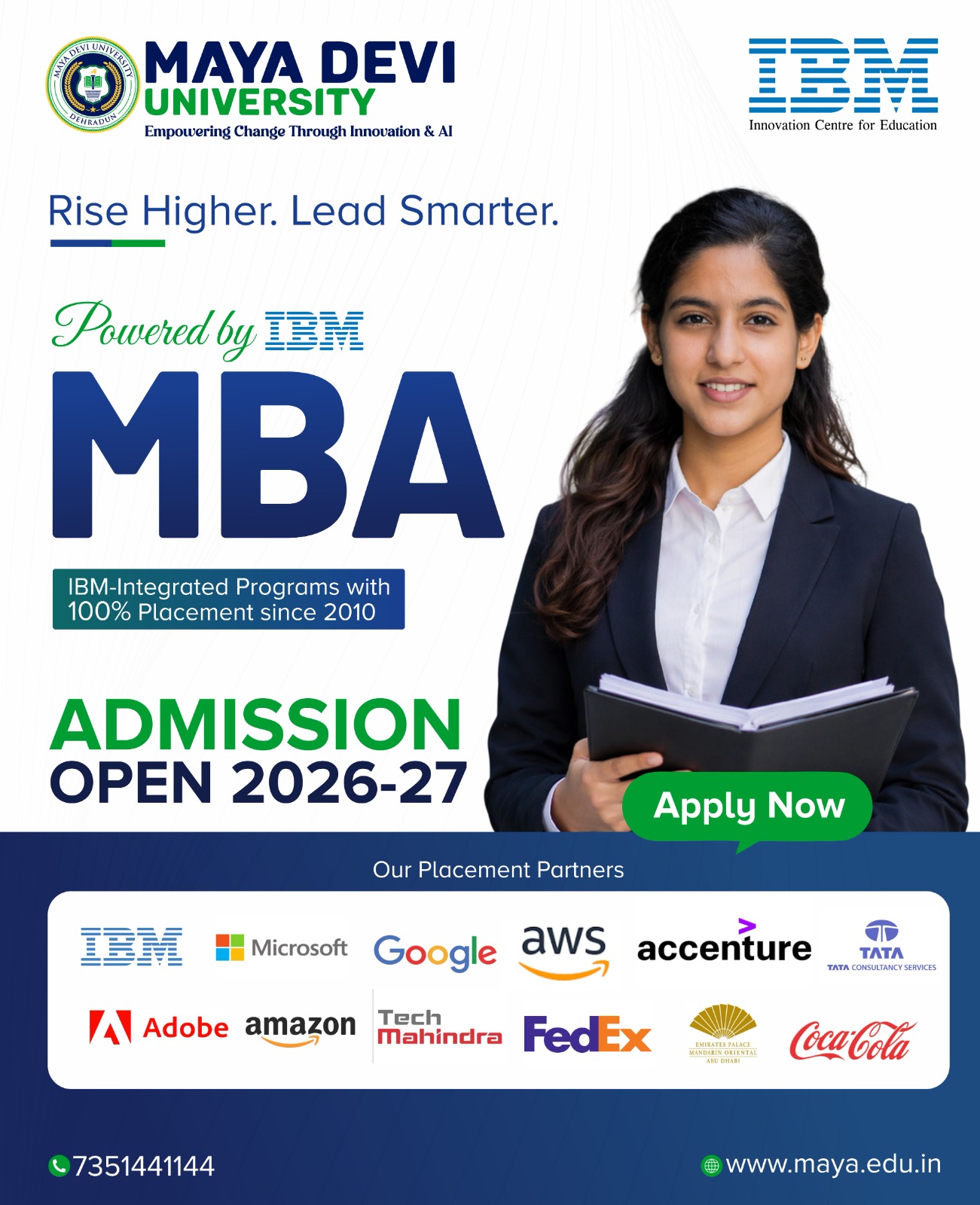 Maya Devi University, Dehra Dun. Facebook ad from Apr 23, 2026