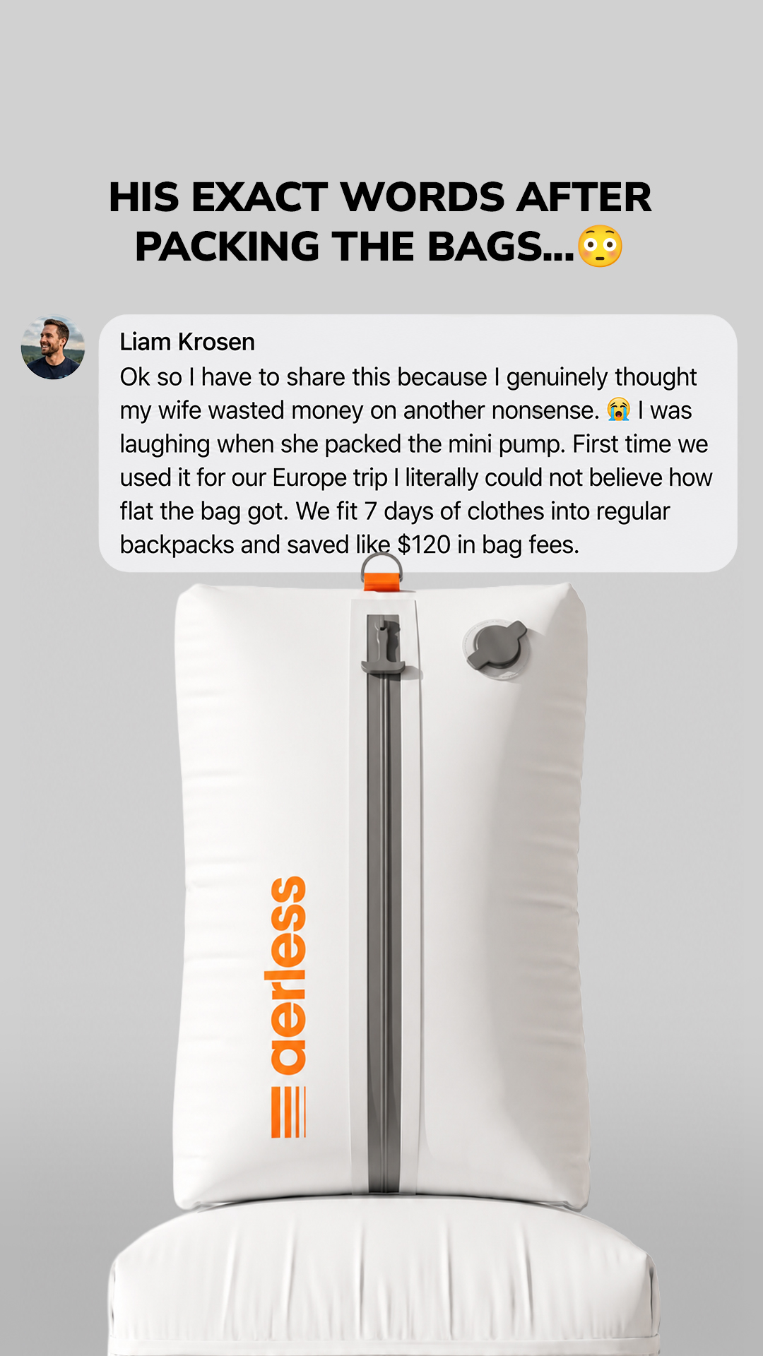 Aerless Facebook ad