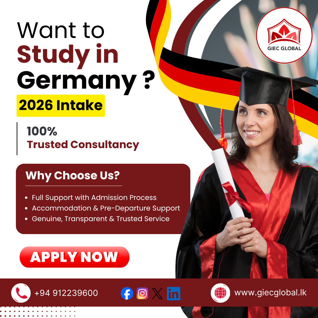 Giecglobal Education and Migration- Sri Lanka Facebook ad from May 9, 2026