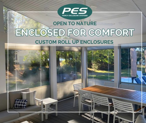 Porch Enclosure Systems Facebook ad: Your outdoor space deserves more than a curtain…