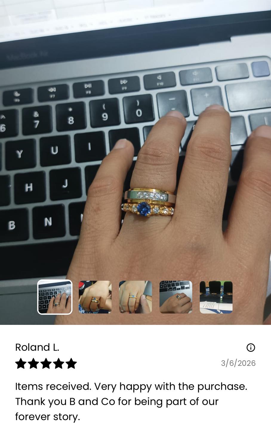 B&Co Custom Jewelry Facebook ad
