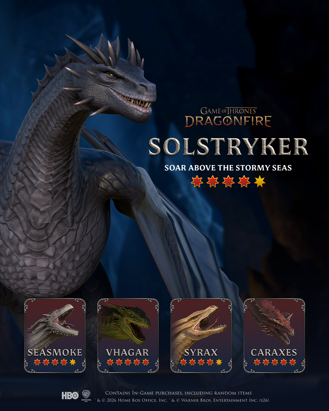 Game of Thrones: Dragonfire Facebook ad