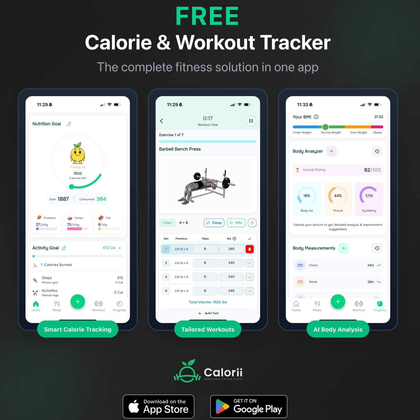 Calorii Facebook ad: Calorii: All in One Fitness