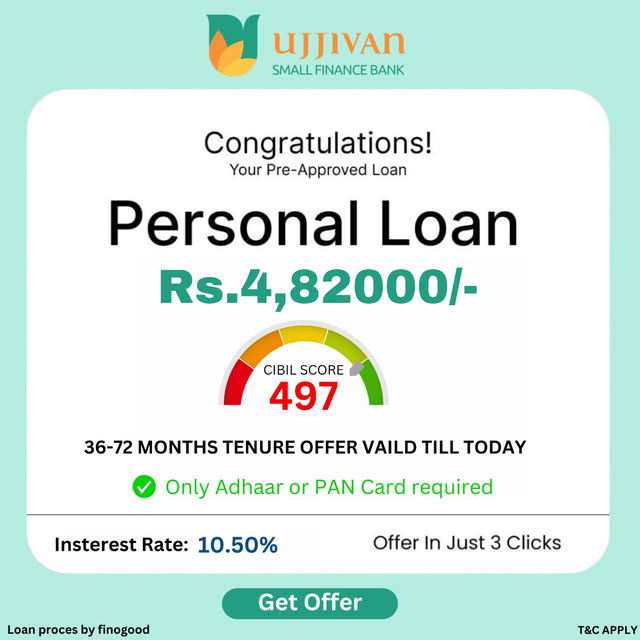 Finogoodcapital Facebook ad: Get ₹ 4,82/-LAKH Personal Loan Offer | Instant Pre-Approval