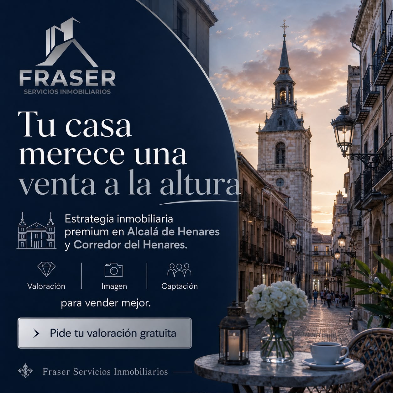 Fraser Inmobiliaria Facebook ad: Descubre cuánto vale tu vivienda