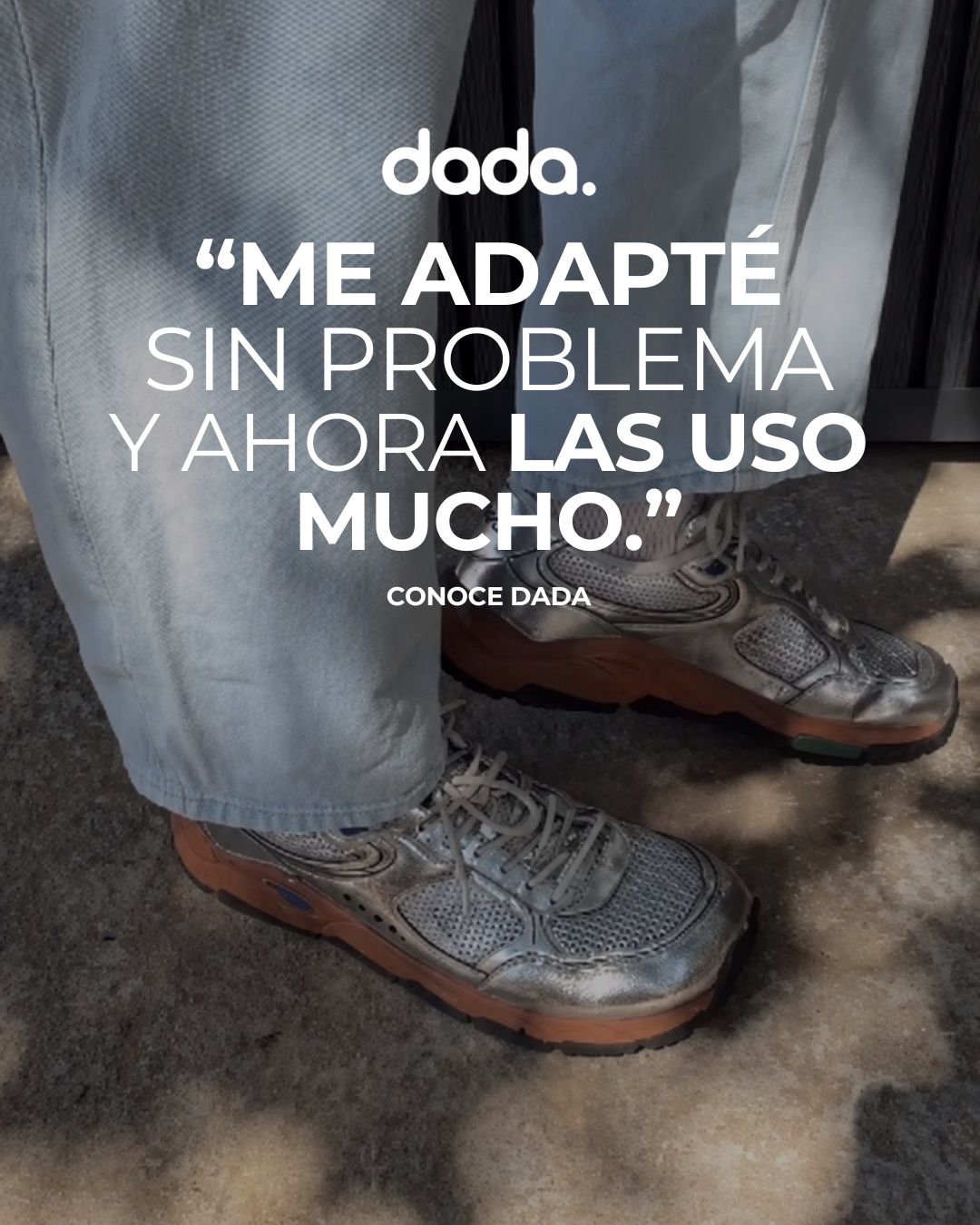 DADA Facebook ad: Adaptación fácil al barefoot