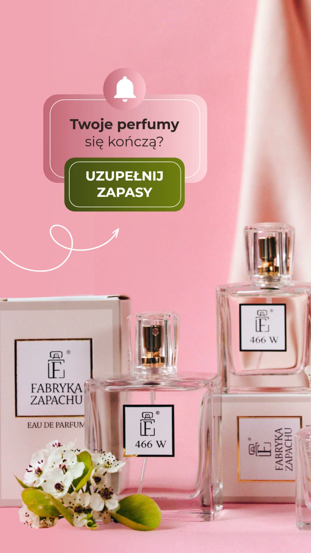 Fabryka Zapachu - perfumy lane Facebook ad: Twoje perfumy się kończą?