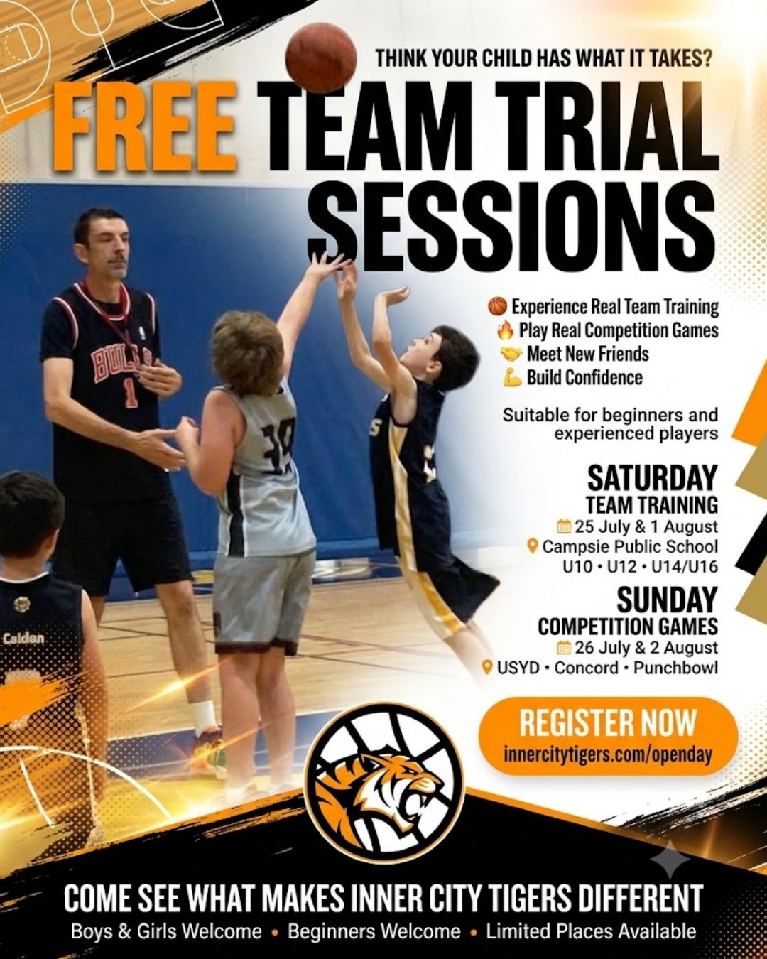 Inner City Tigers Facebook ad