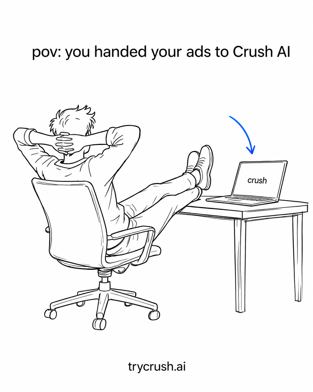 trycrush.ai Facebook ad