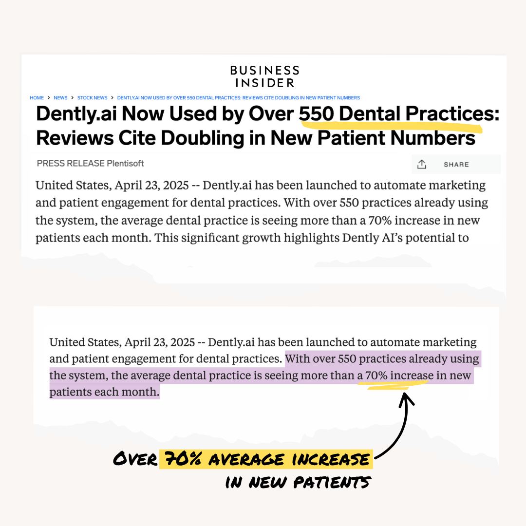 Dently - Dental A.I. Facebook ad