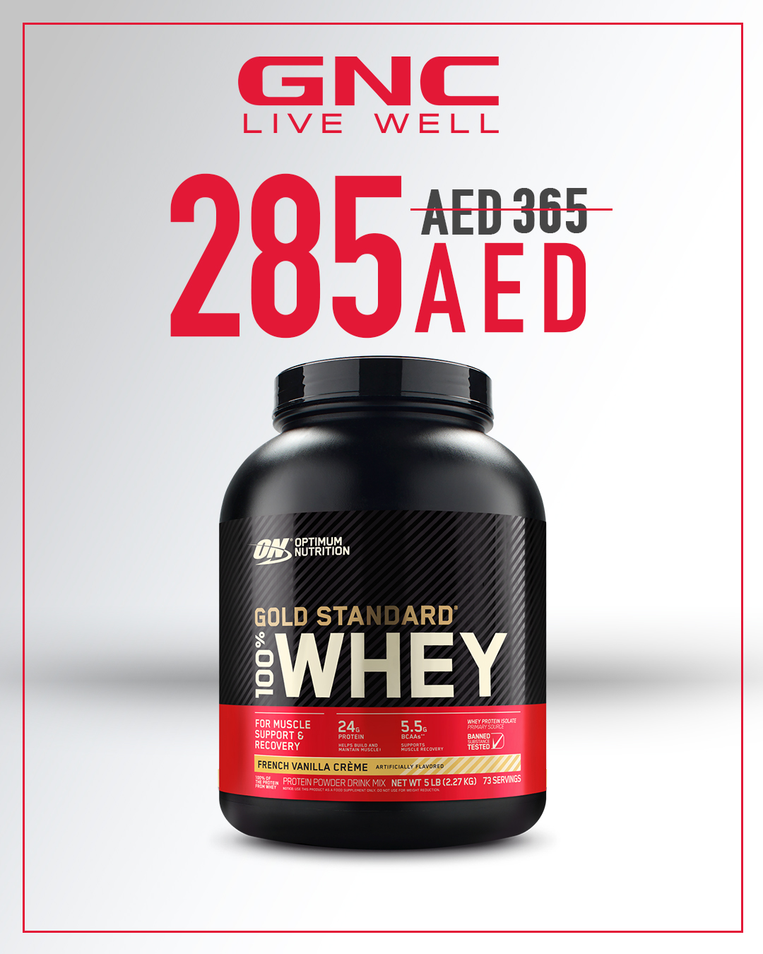 GNC Middle East Facebook ad