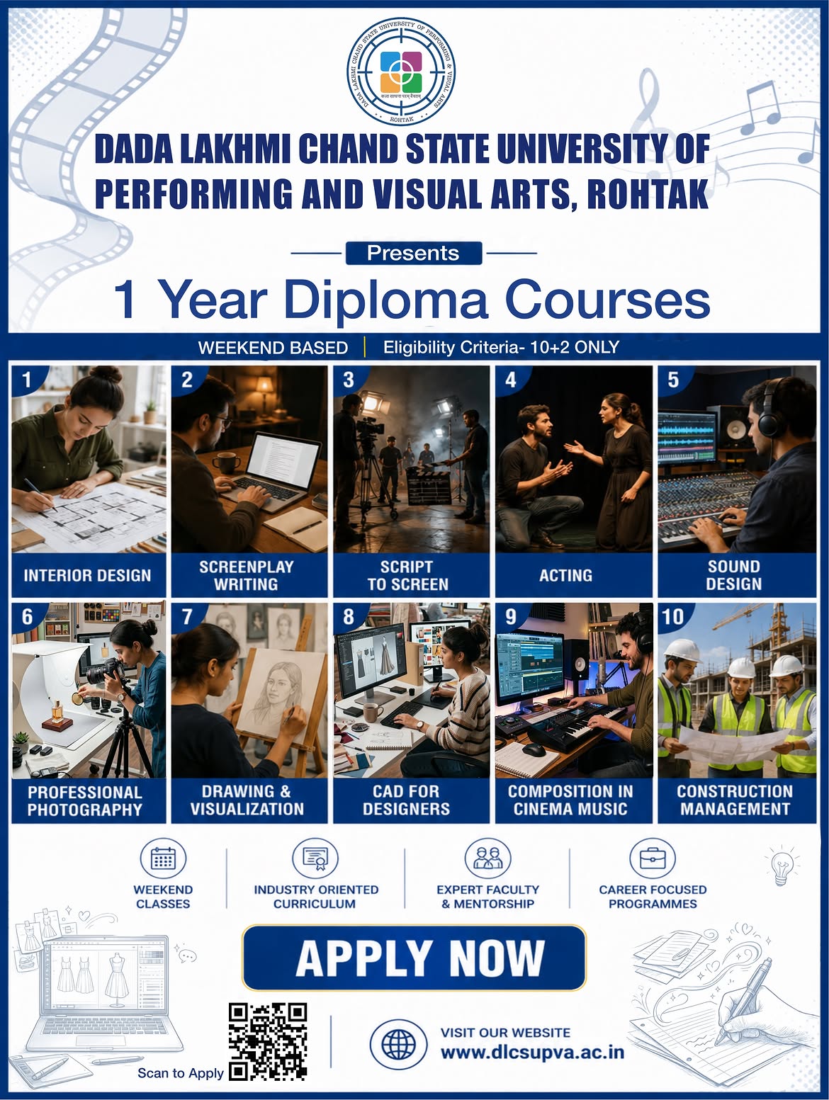 Dada Lakhmi Chand State University of Performing and Visual Arts Facebook ad: Turn Your Passion into a Profession with DLCSUPVA…