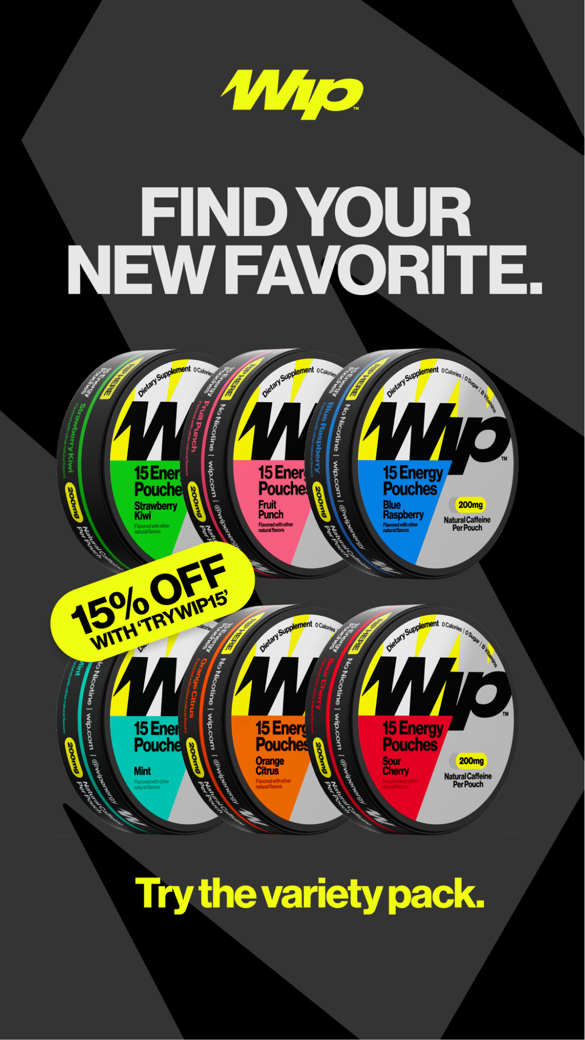Wip Energy Facebook ad: 15% Off, Flash Sale