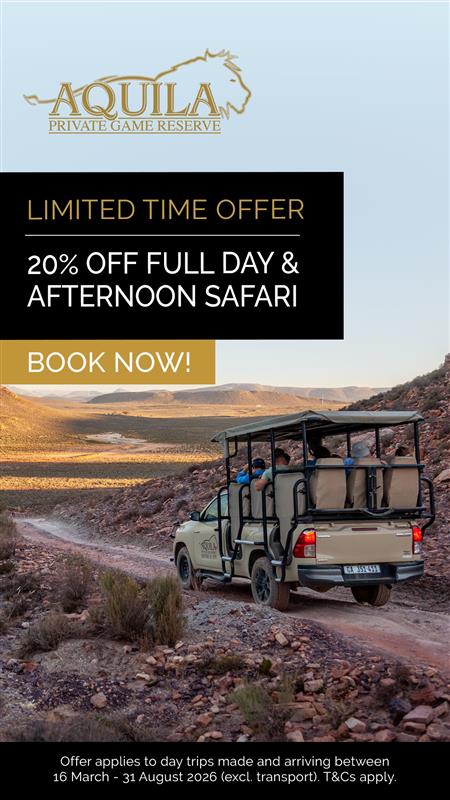 Aquila Private Game Reserve Facebook ad