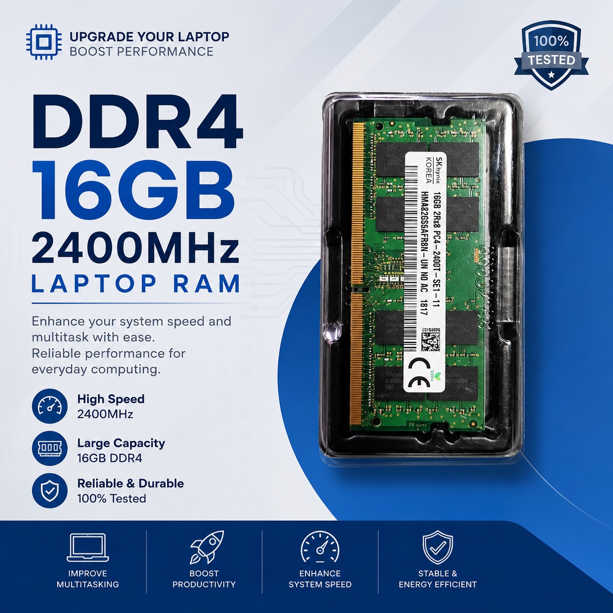 International Business Machine Co. IBMC Facebook ad: **Boost Your PC Performance with 16GB DDR4 RAM!**