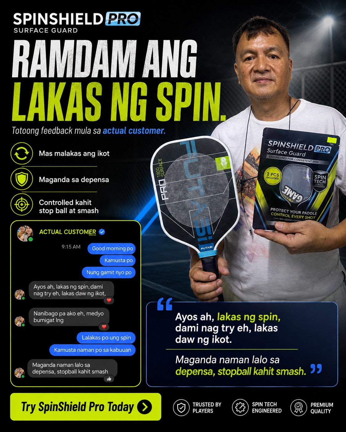 Spinshield Pro - Surface Guard Facebook ad: Hinahanap mo ba yung spin na ramdam sa…