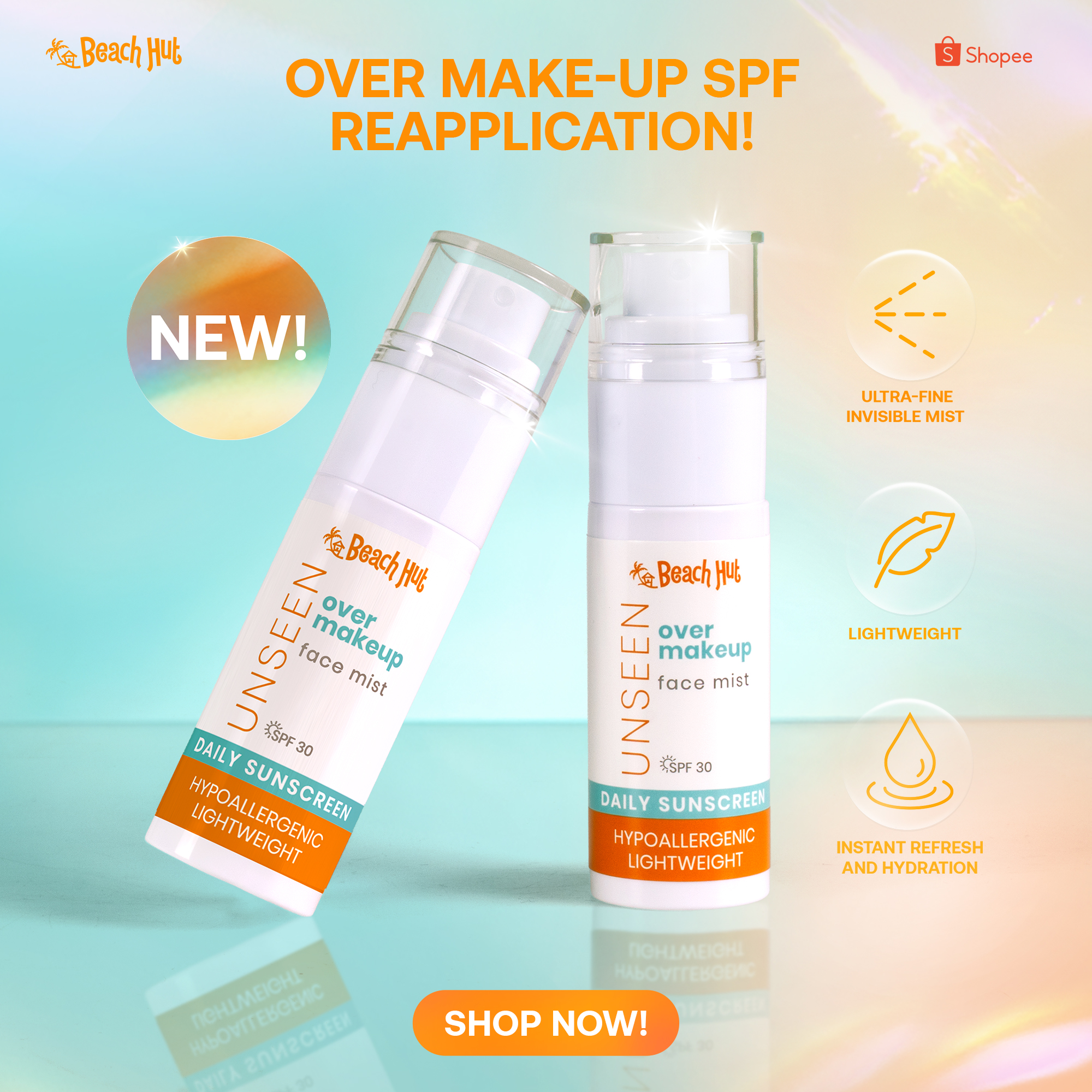 Beach Hut Sunblock Facebook ad