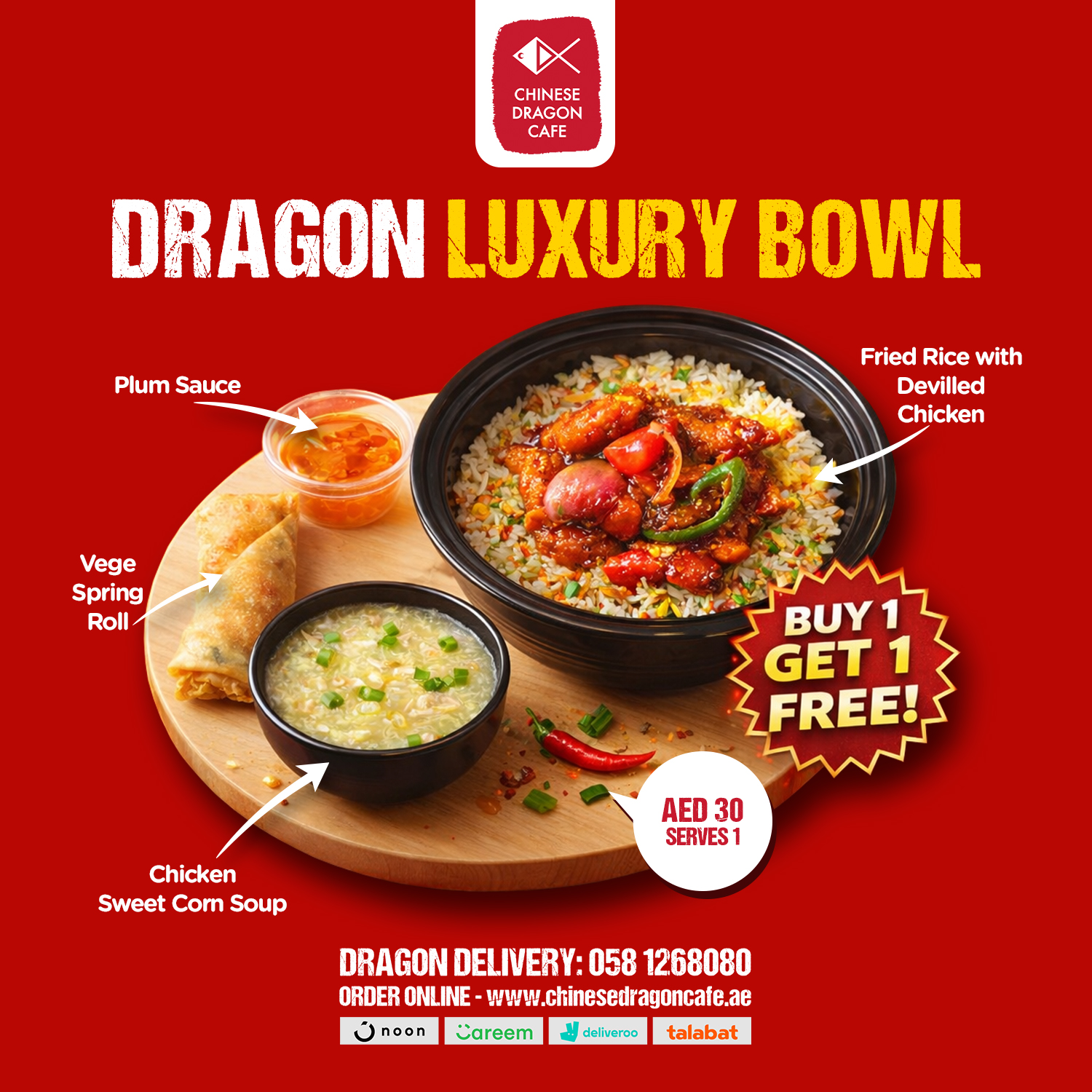 Chinese Dragon Cafe - Dubai Facebook ad from Jan 19, 2026