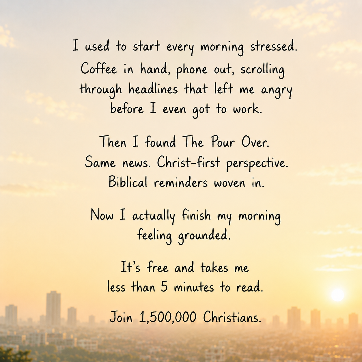 The Pour Over Facebook ad